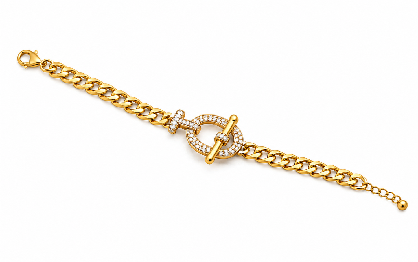 Celeste Toggle Gold Plated Bracelet