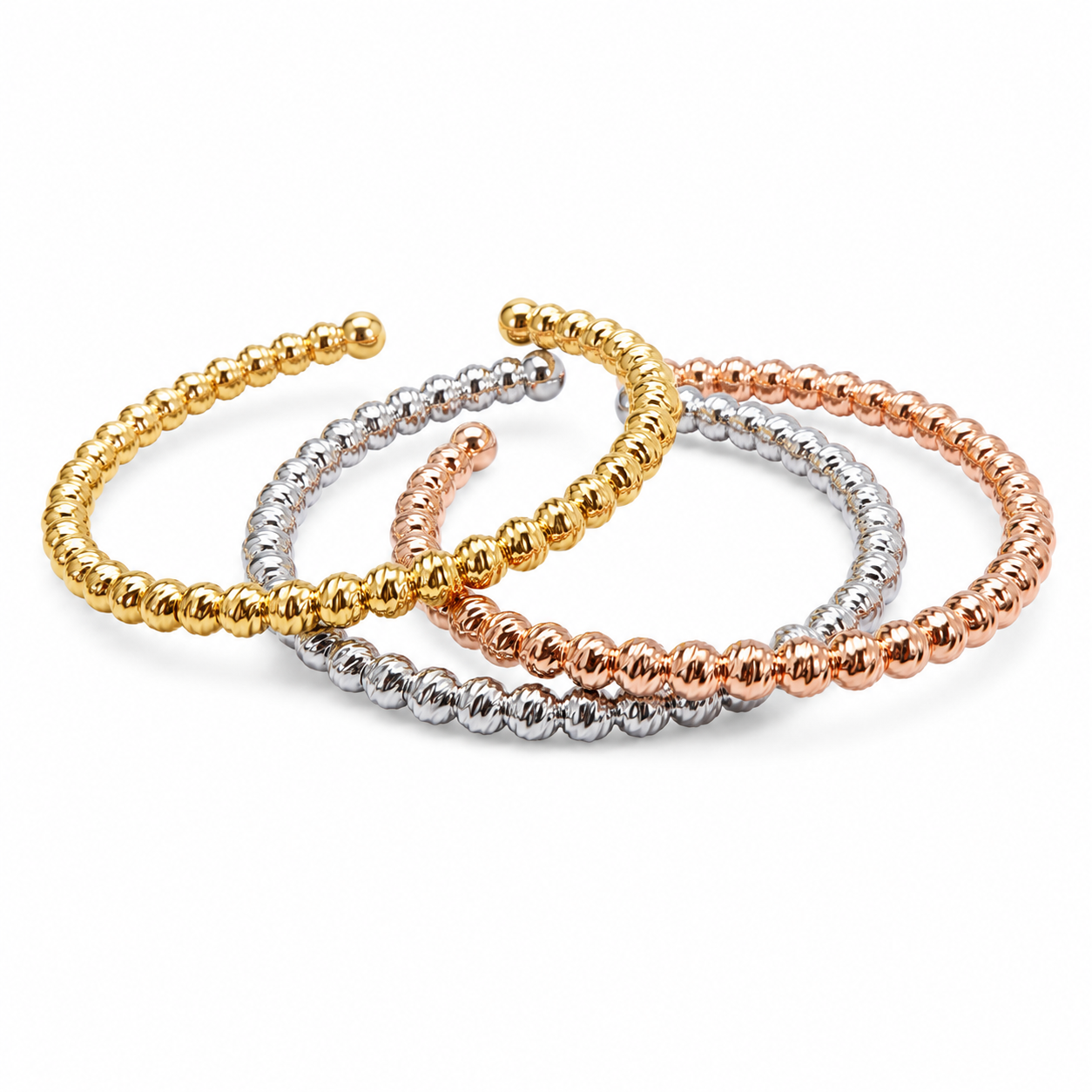 Luna Beaded Cuff Bracelet- 3 pcs