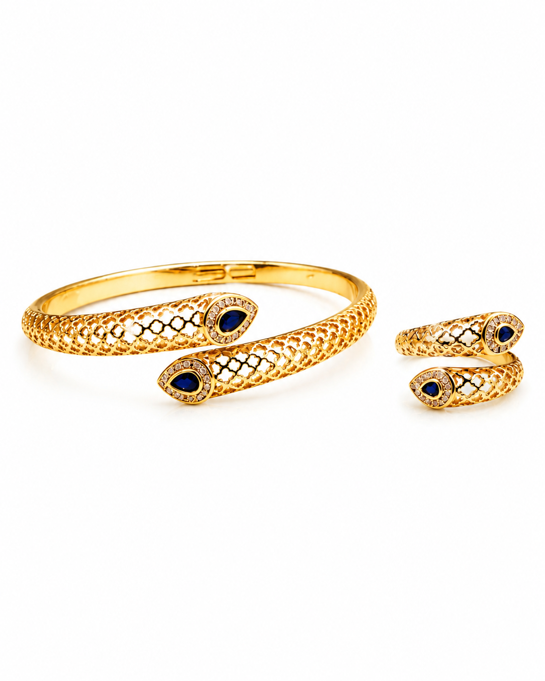 Royal Sapphire Bracelet & Ring Set