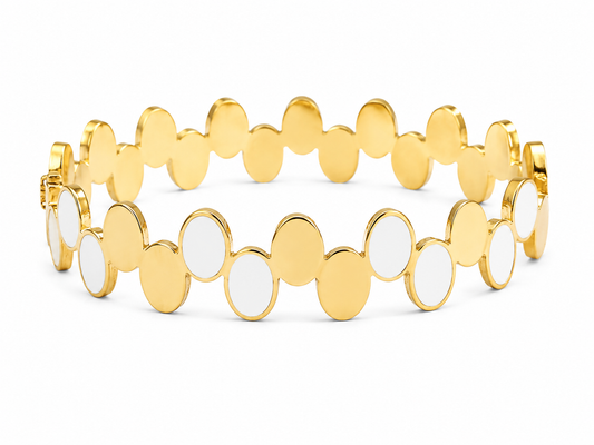 Stainless Steel Harmony Disc Bangle