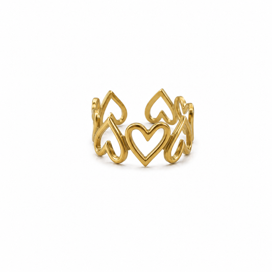 Sweetheart Open Heart Ring