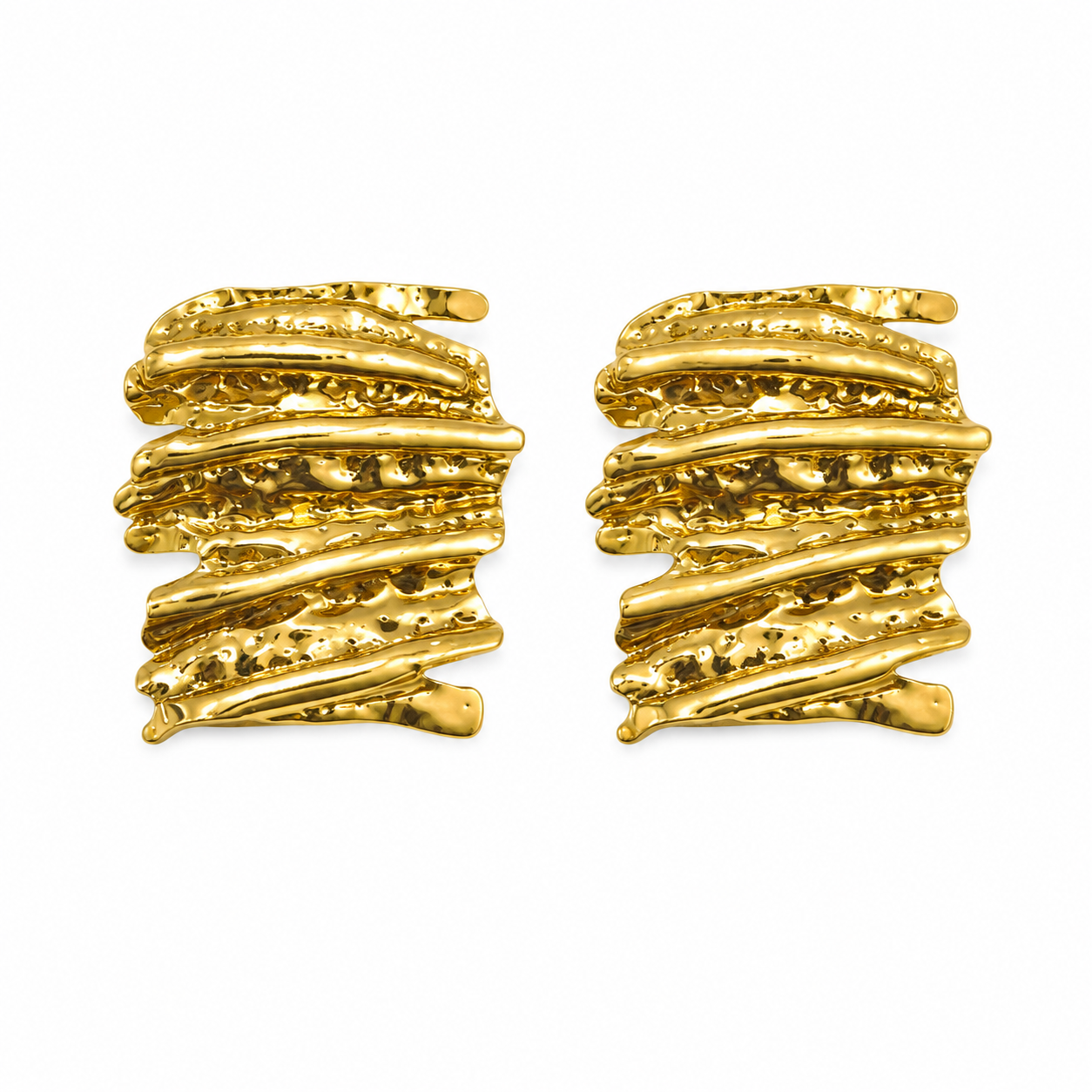 Aurora Textured Statement Earrings
