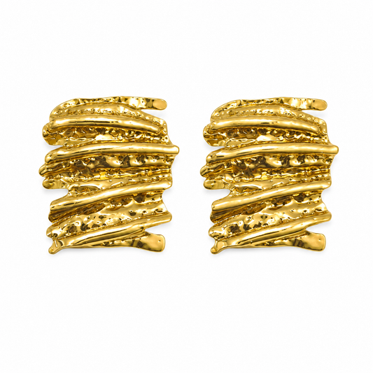 Aurora Textured Statement Earrings