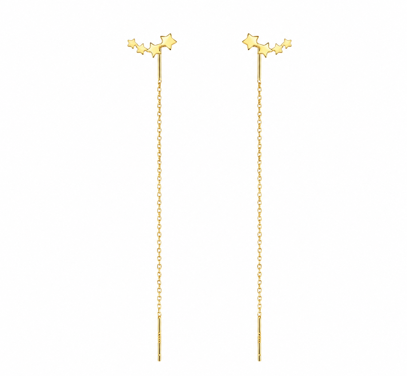 Celestial Star Threader Earrings