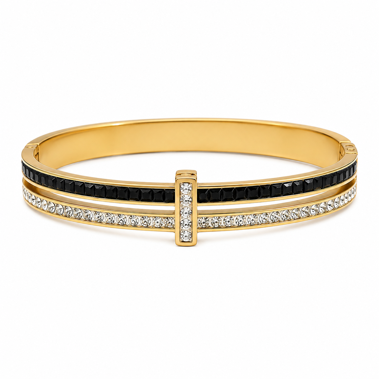 Midnight Spark Crystal Bangle