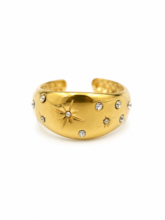 Celestial Spark Adjustable Ring