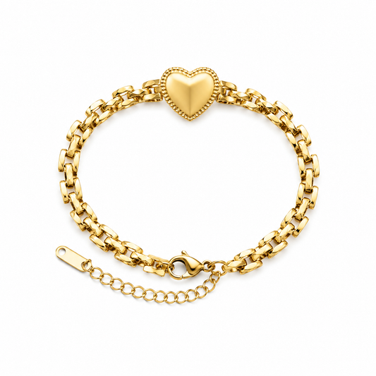 Amour Heart Link Bracelet