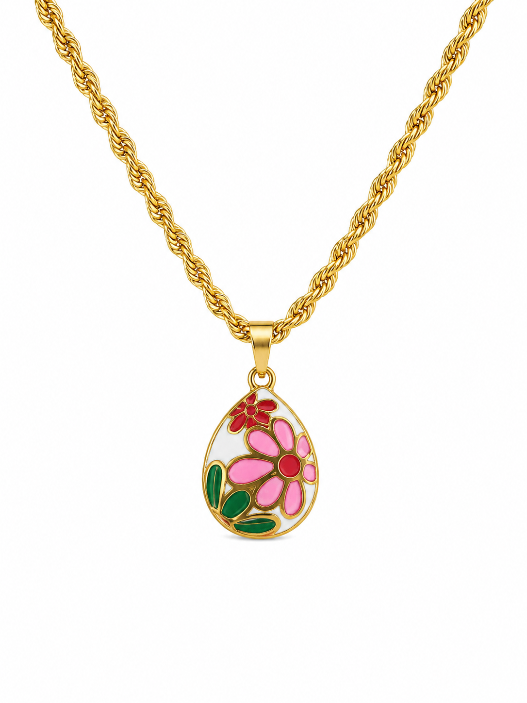 Blossom Teardrop Pendant Necklace