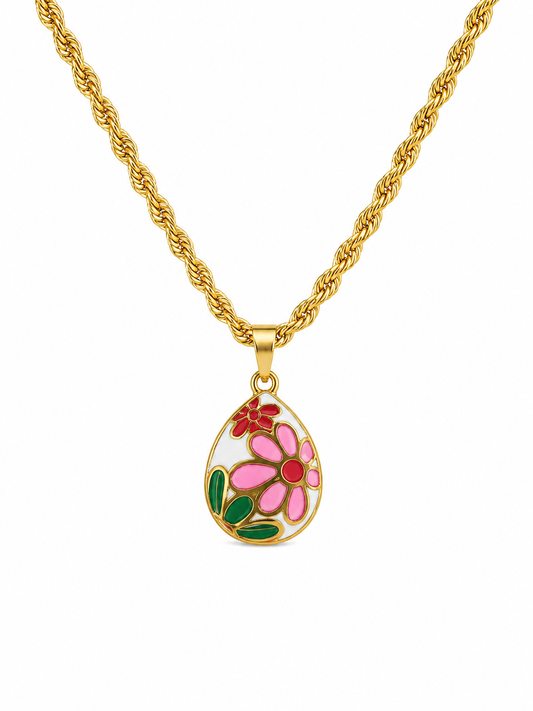 Blossom Teardrop Pendant Necklace