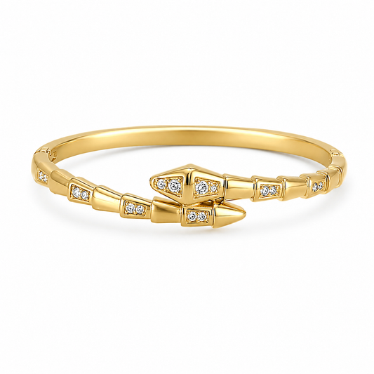 Aurora Crystal Wrap Cuff Bangle