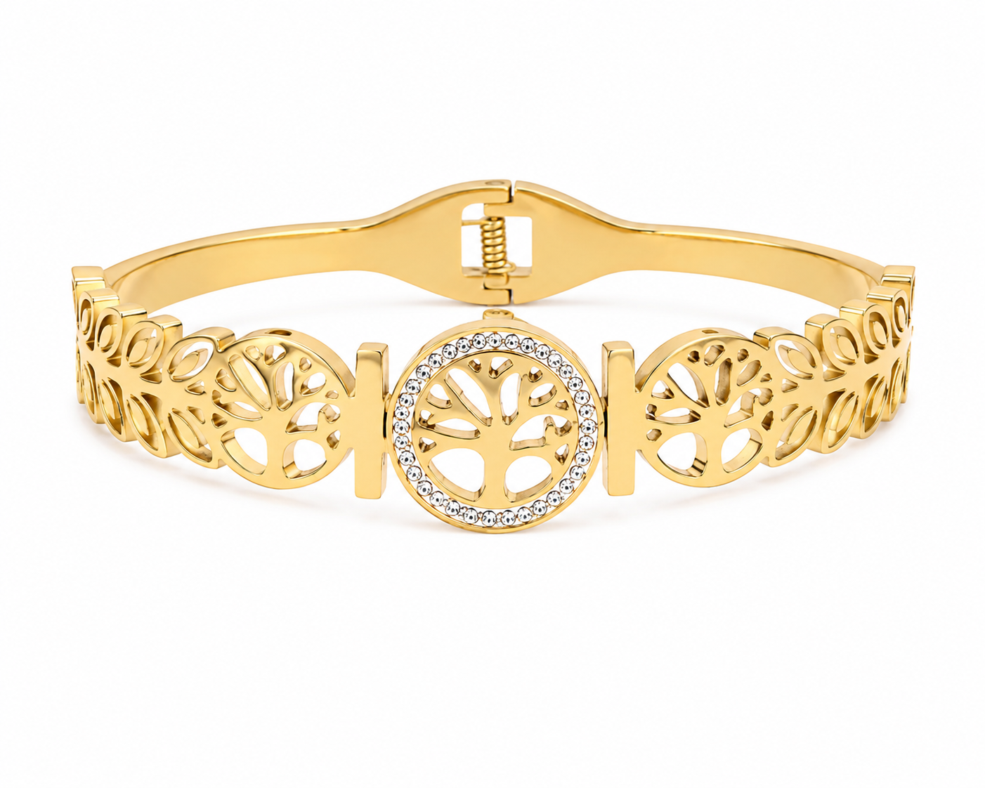 Tree of Life Crystal Bangle