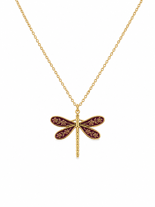 Enchanted Dragonfly Pendant Necklace