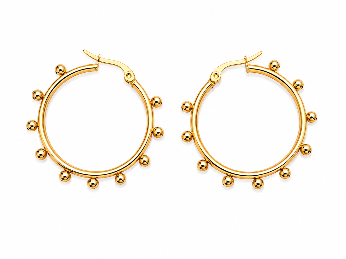 Celeste Beaded Hoop Earrings
