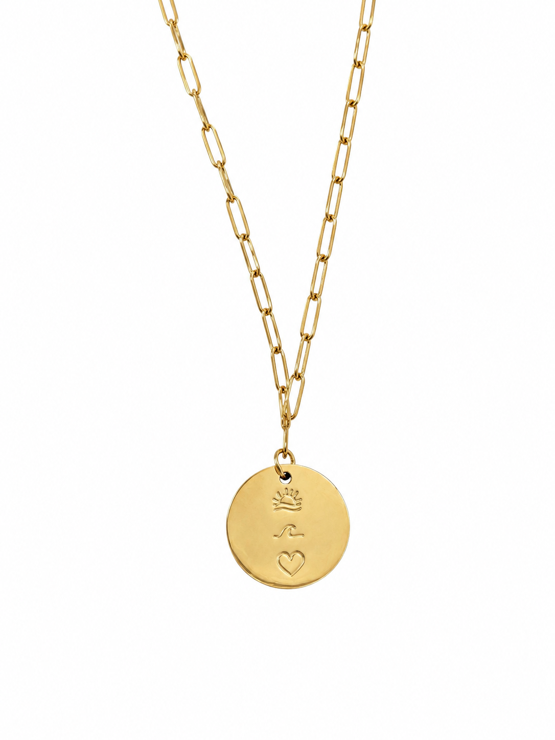 Sun, Sea & Love Medallion Necklace