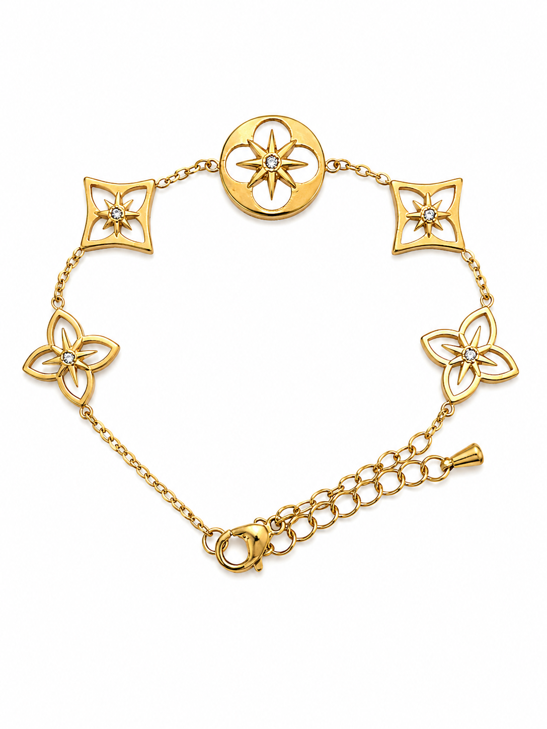 Celestial Bloom Charm Bracelet