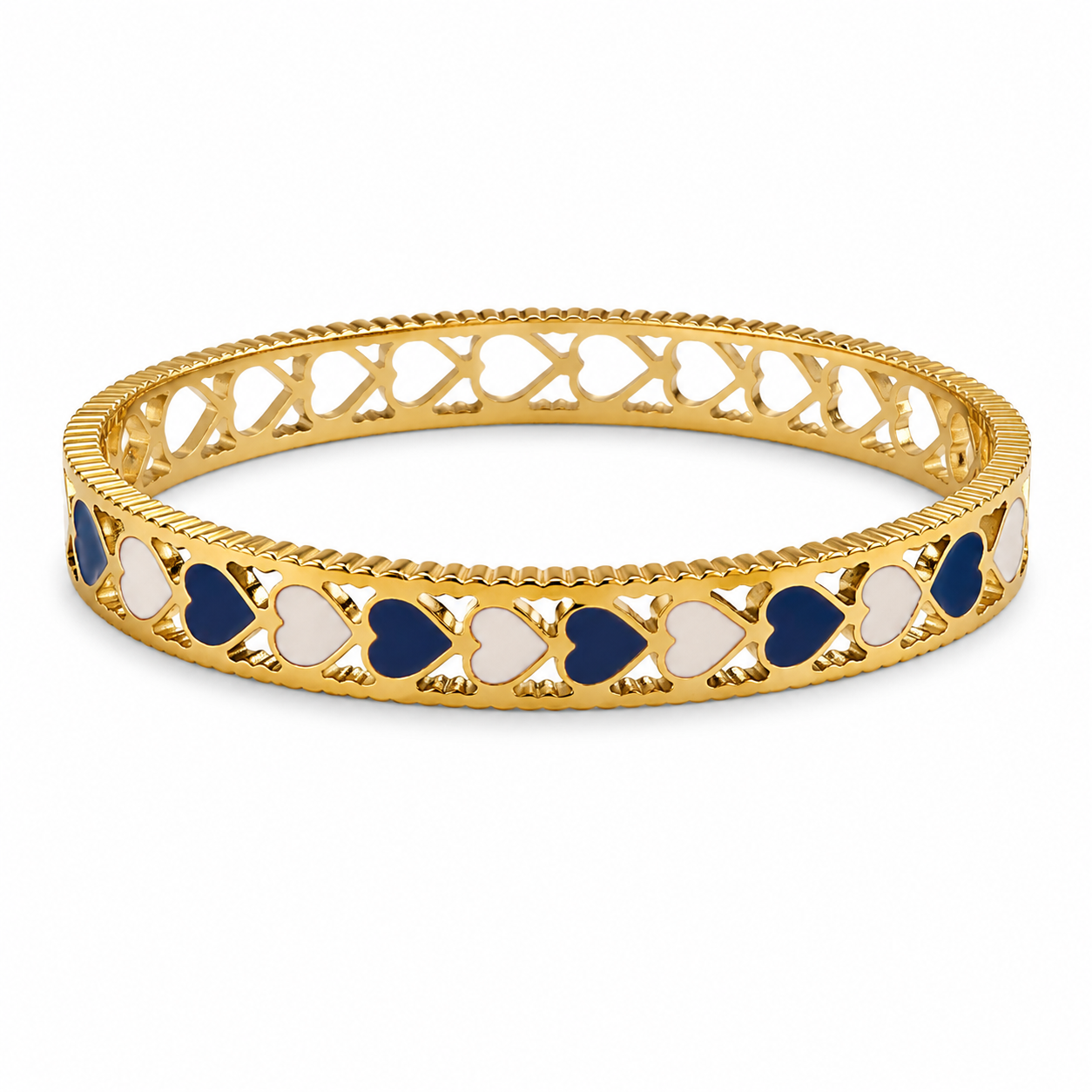 Blue Heart Harmony Bangle