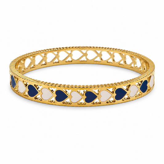Blue Heart Harmony Bangle